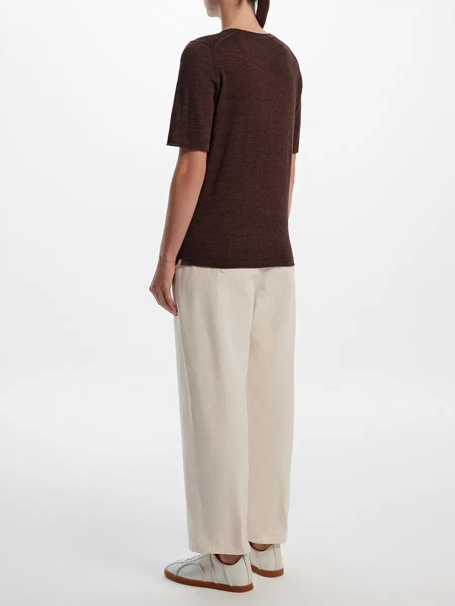 Футболка из кашемира и шелка