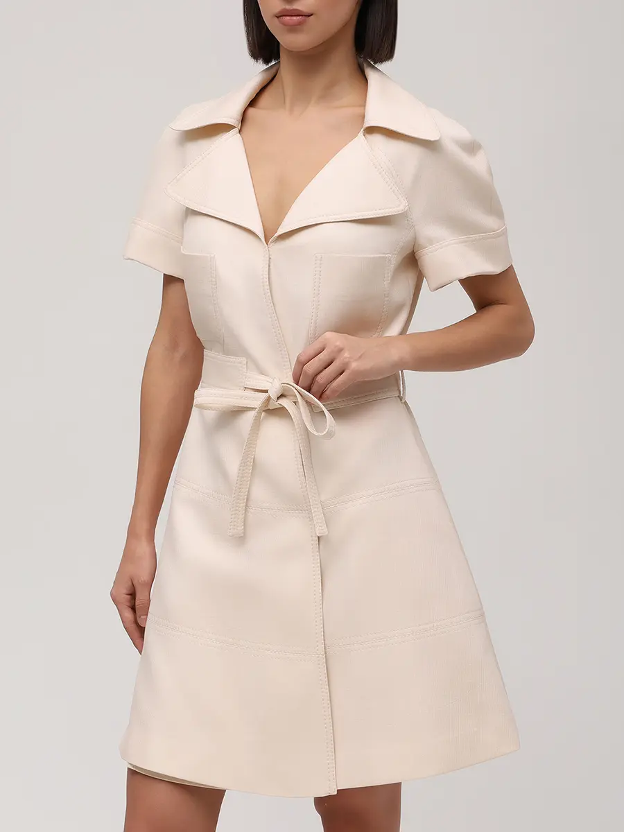 Платье однотонное