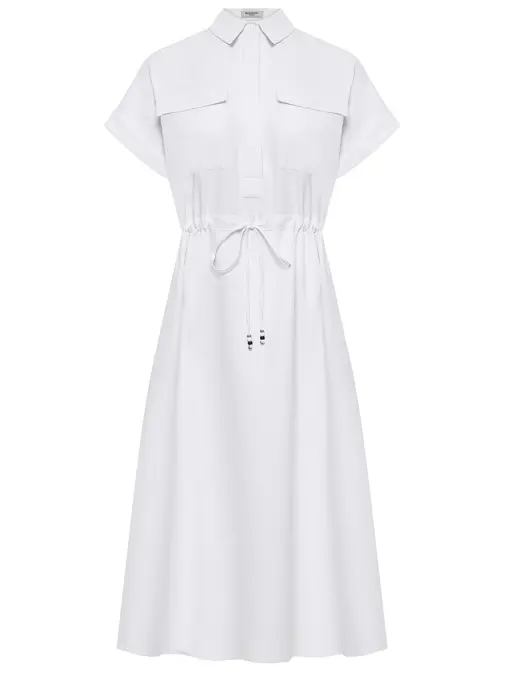 Платье-рубашка однотонное BESSMENNO