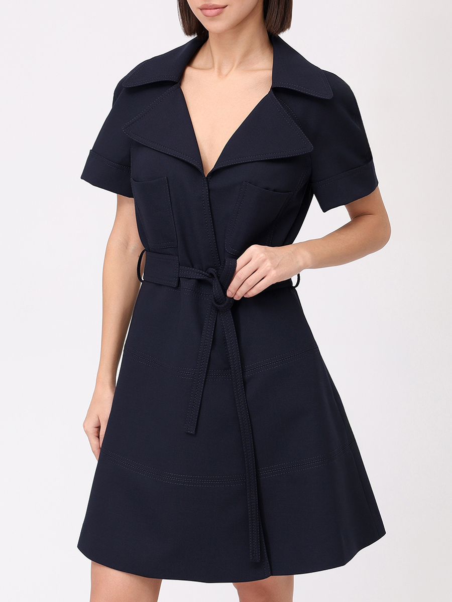 Платье однотонное