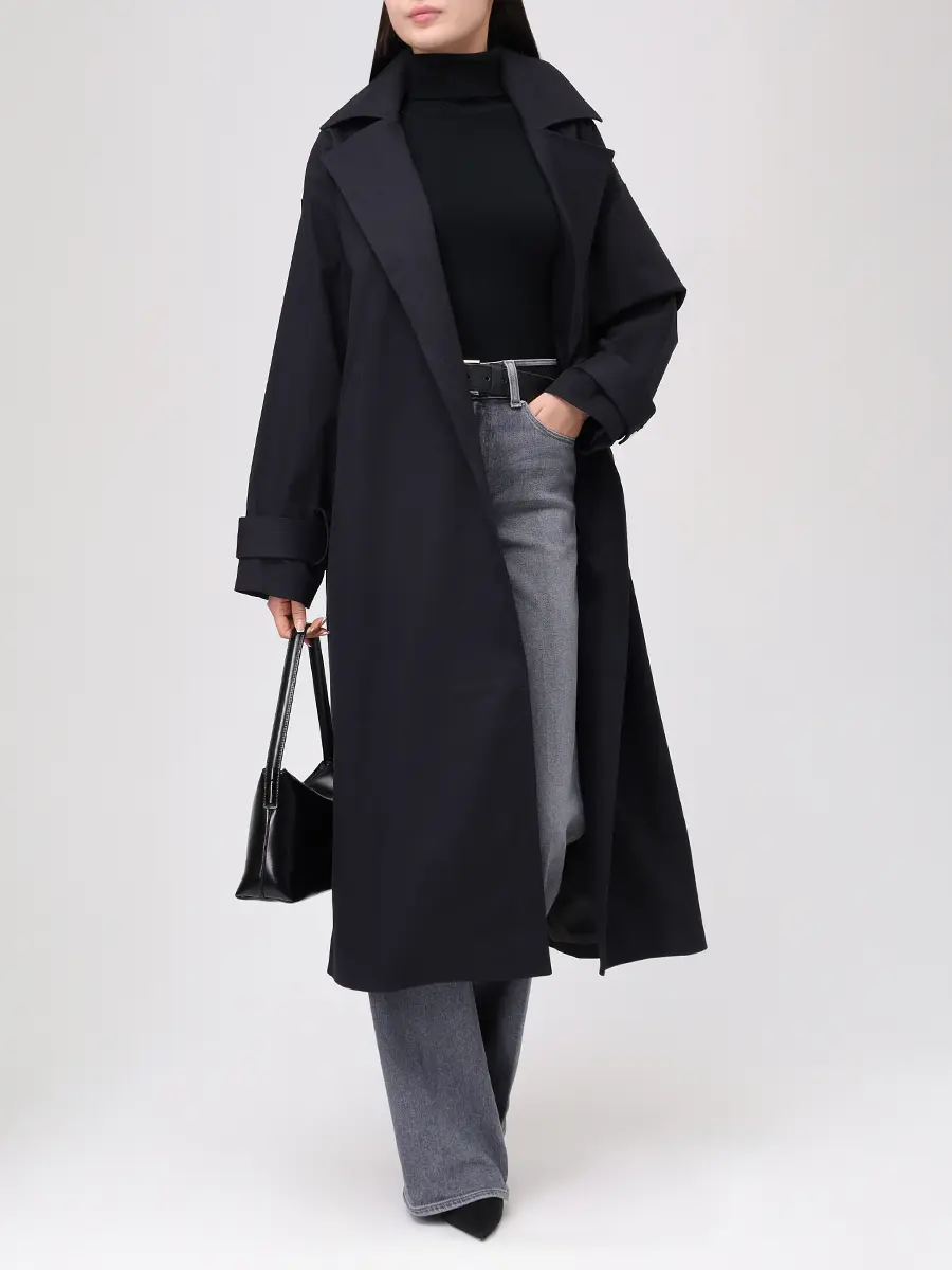 Плащ джинсовый