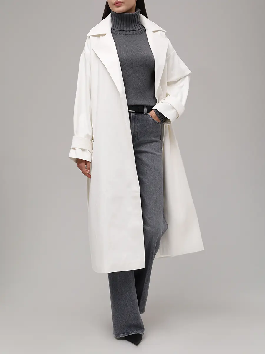 Плащ джинсовый