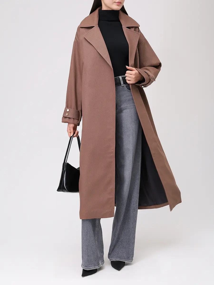 Плащ джинсовый