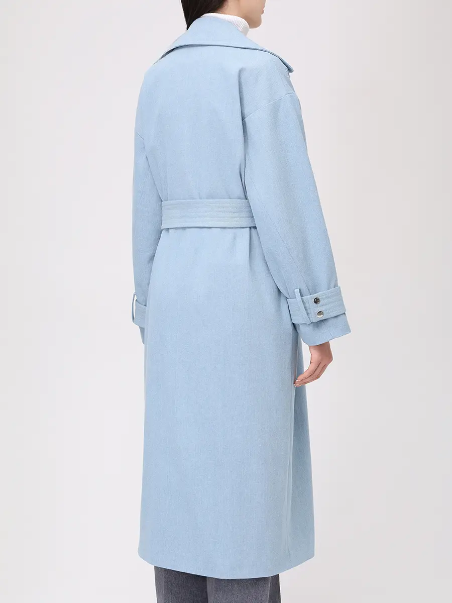 Плащ джинсовый