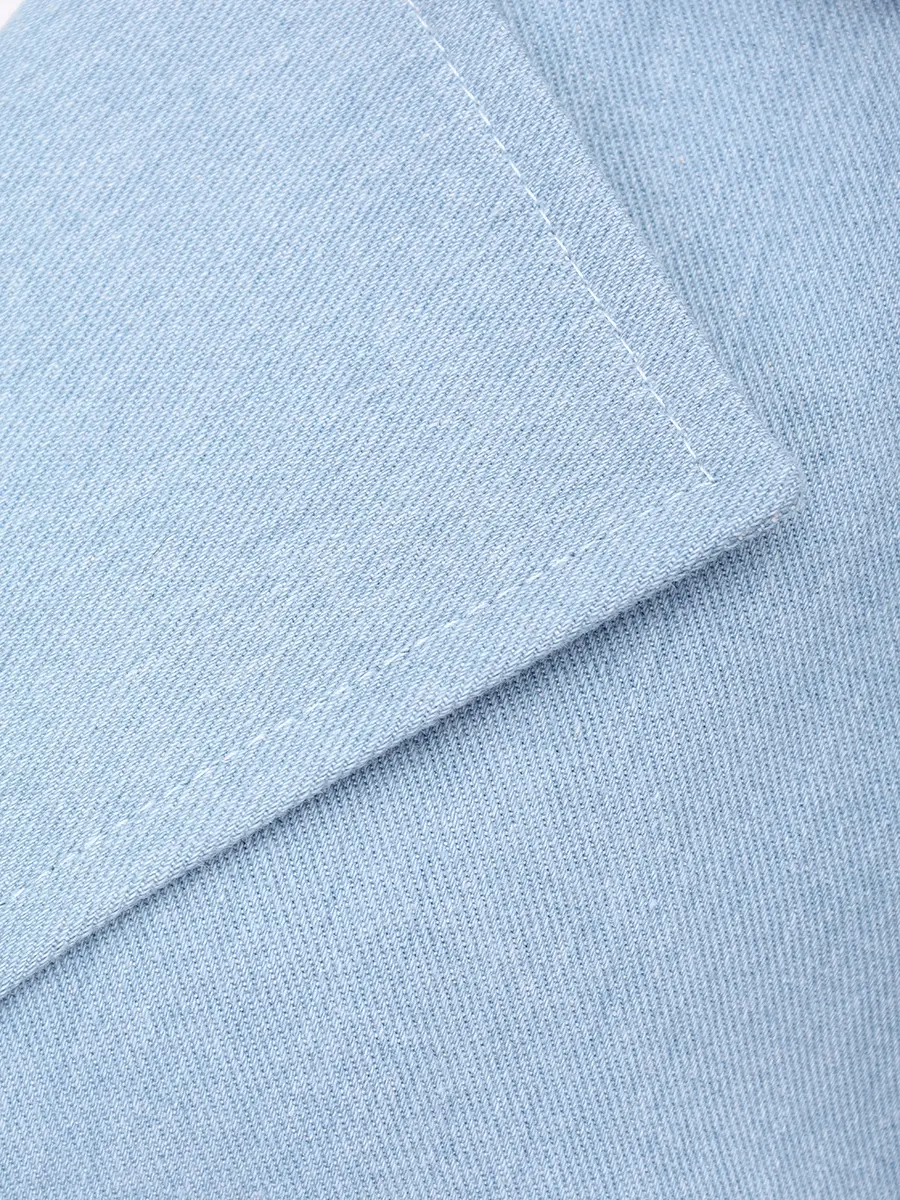 Плащ джинсовый