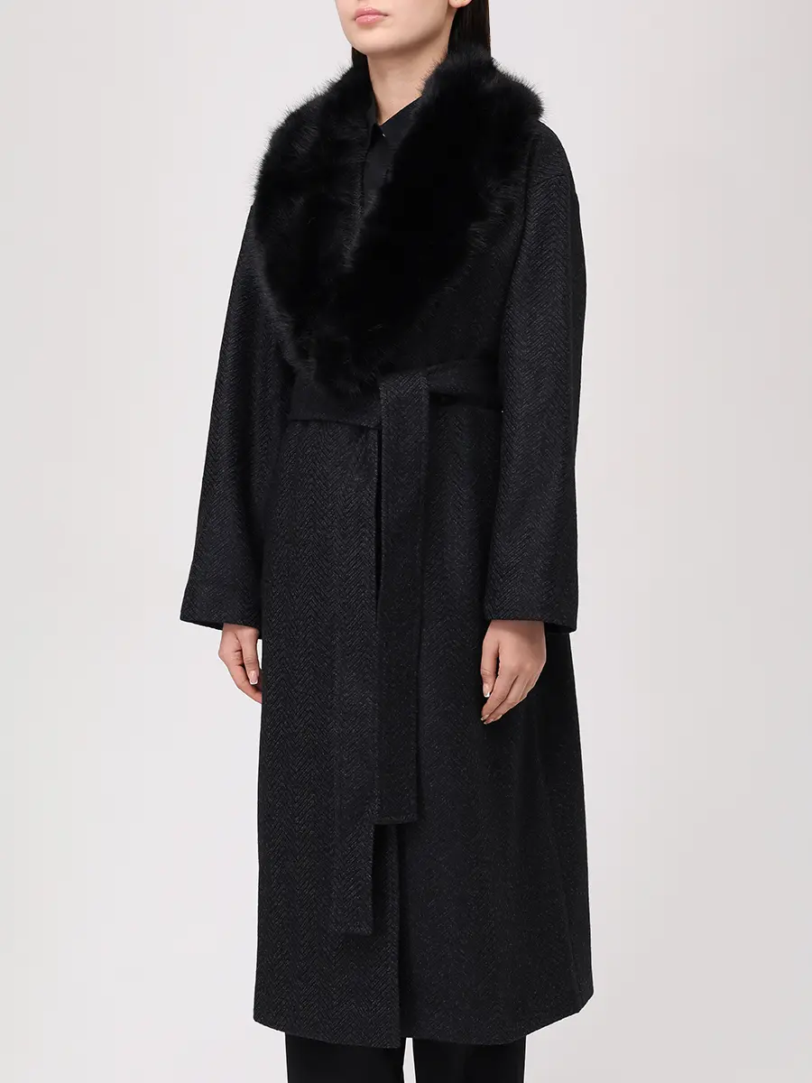 Пальто шерстяное