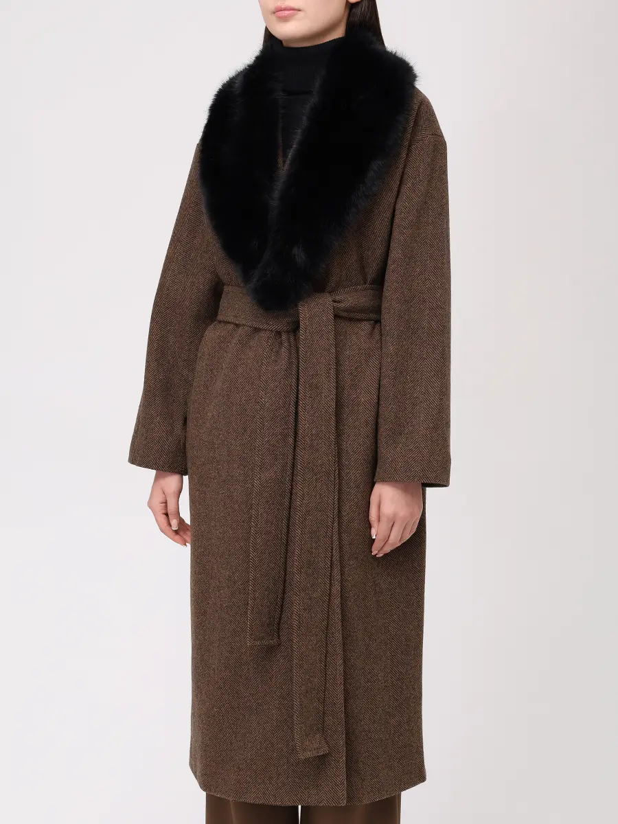 Пальто шерстяное