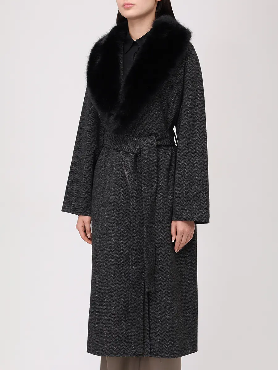 Пальто шерстяное