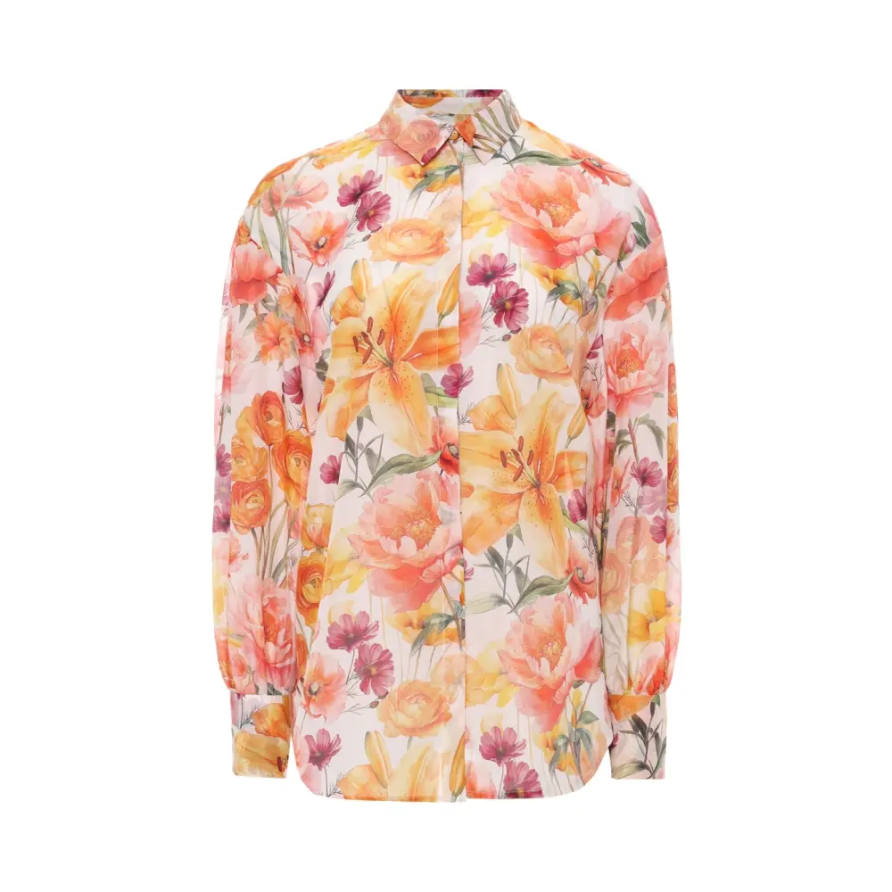 Блуза из хлопка и шелка Calla Blouse