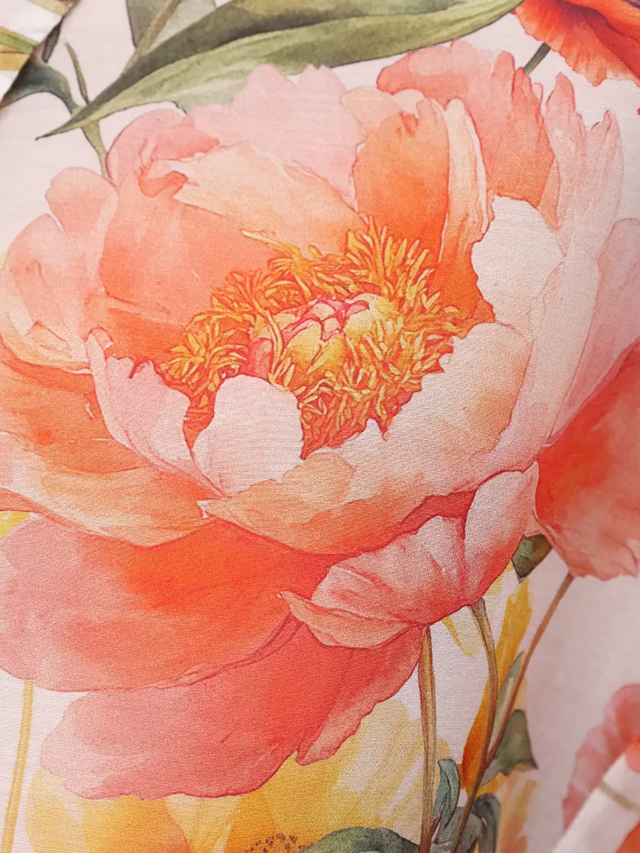 Блуза из хлопка и шелка Calla Blouse