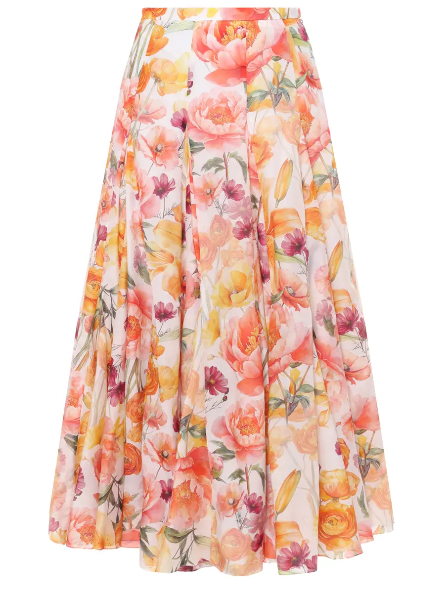 Юбка из хлопка и шелка Magnolia