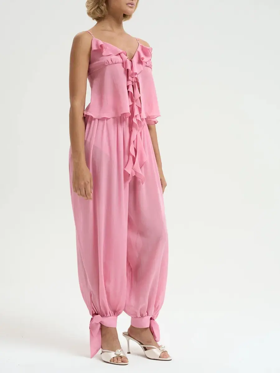 Брюки-алладины шелковые