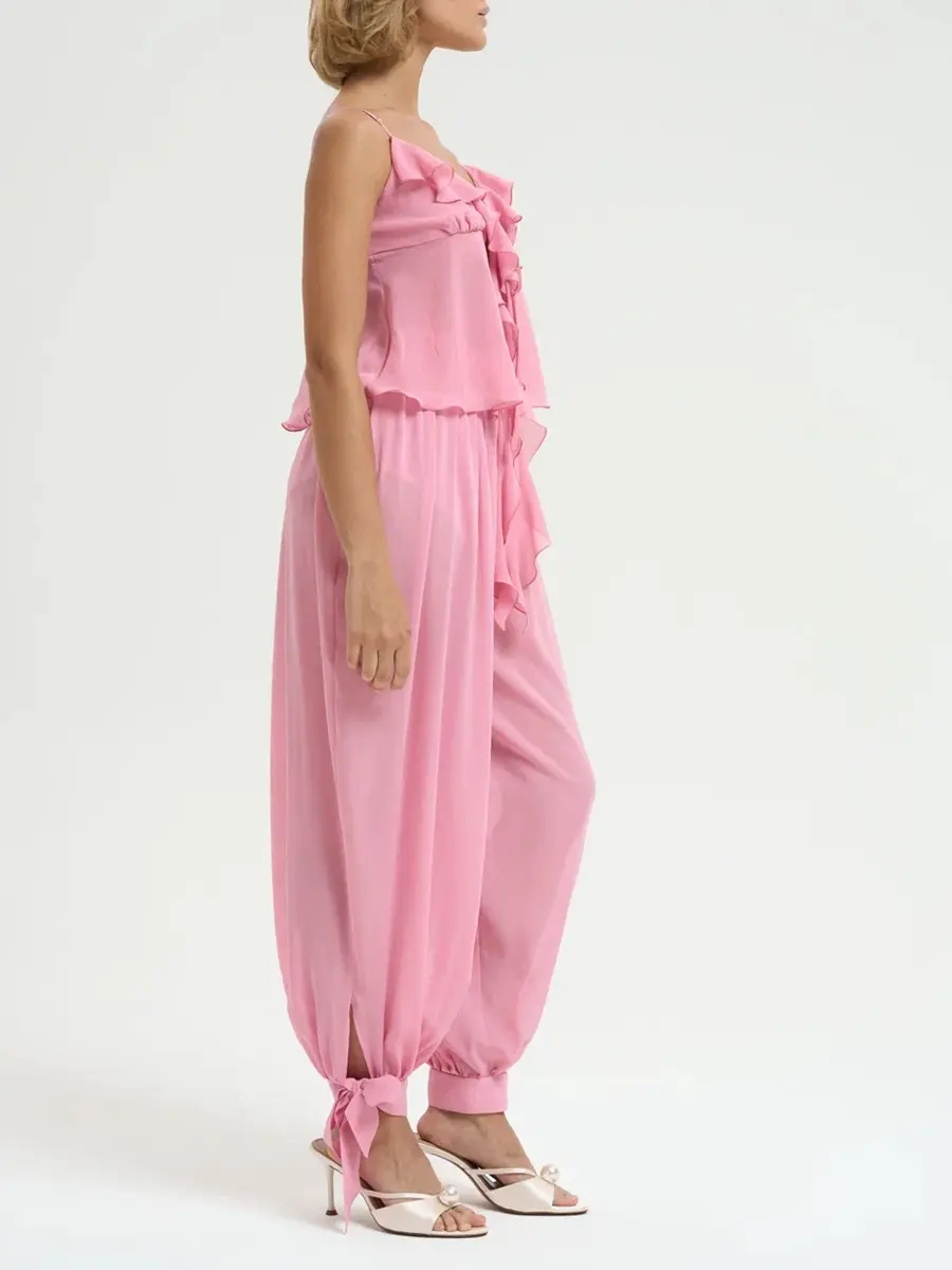 Брюки-алладины шелковые