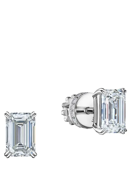 Пусеты из белого золота с бриллиантами CHAMOVSKIKH JEWELLERY HOUSE