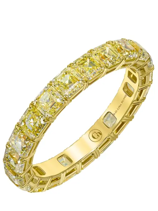 Кольцо золотое с желтыми бриллиантами CHAMOVSKIKH JEWELLERY HOUSE