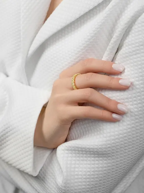 Кольцо золотое с желтыми бриллиантами CHAMOVSKIKH JEWELLERY HOUSE