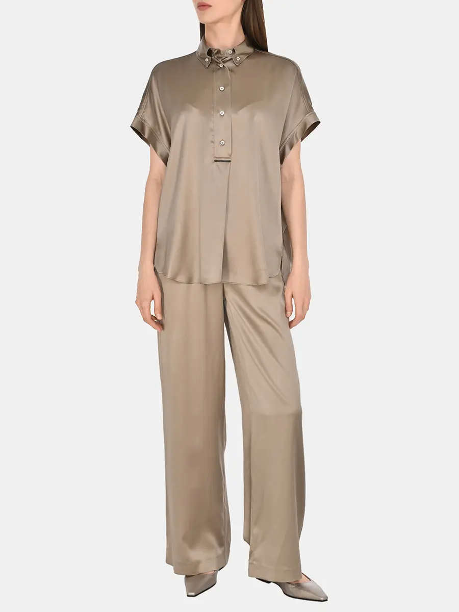 Брюки шелковые