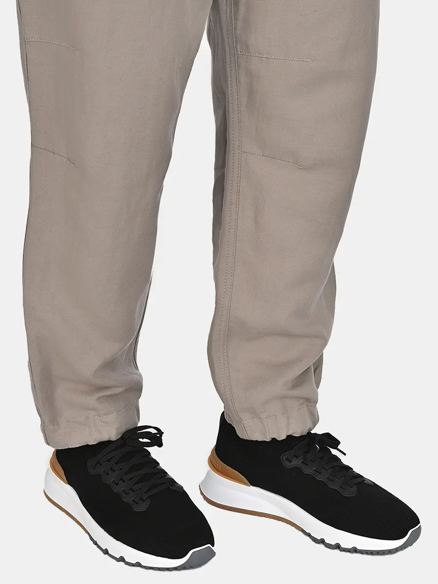 Брюки из льна и хлопка