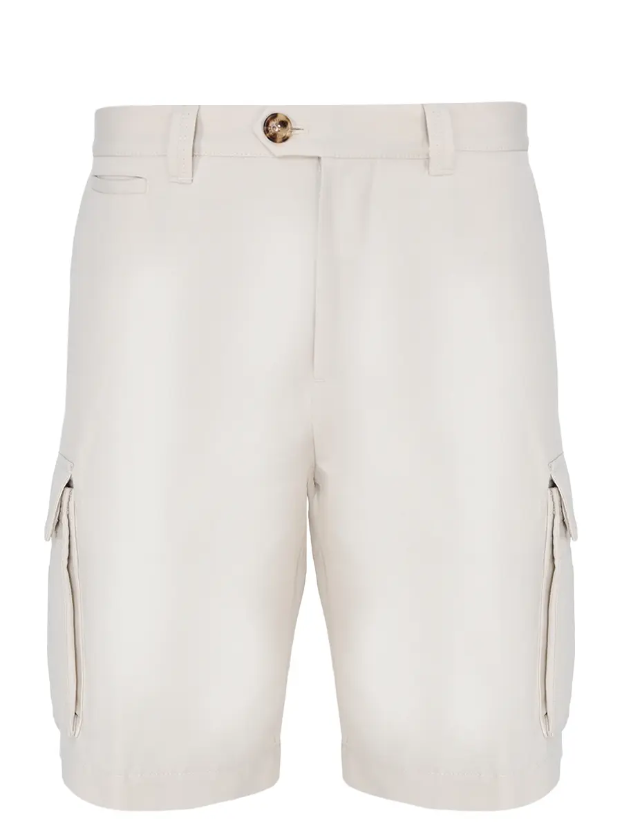 Шорты изо льна и хлопка