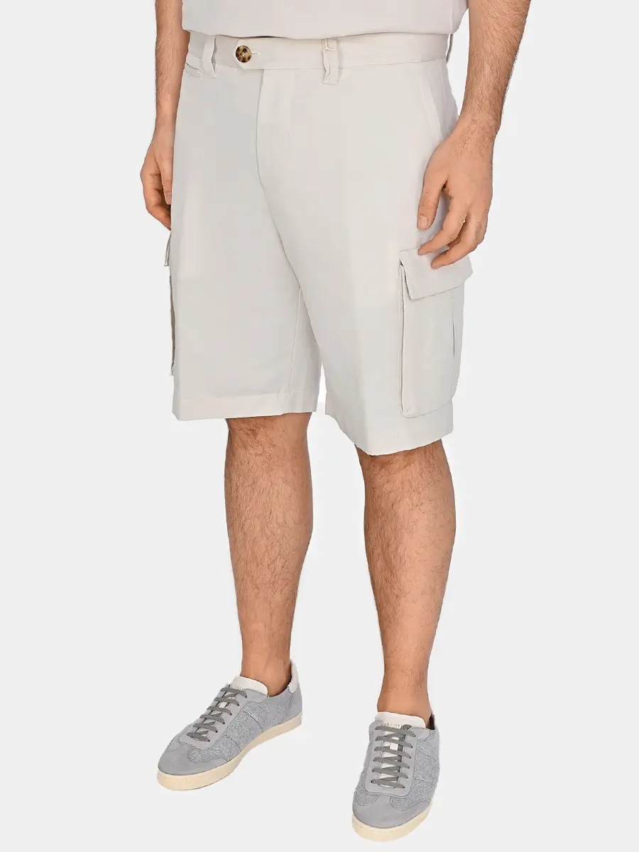 Шорты изо льна и хлопка