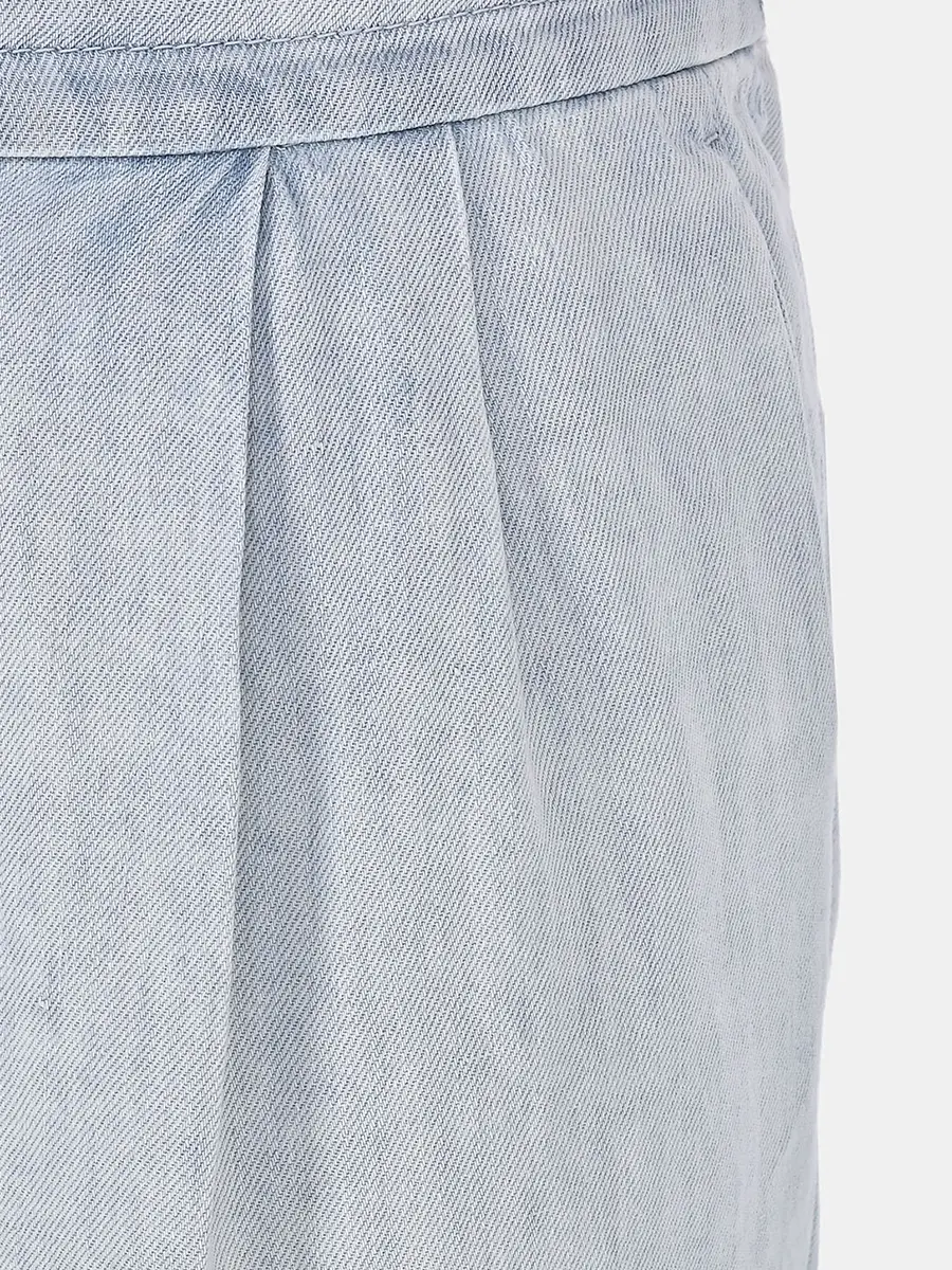 Джинсы из хлопка и льна