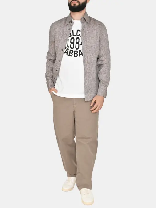 Рубашка льняная BRUNELLO CUCINELLI