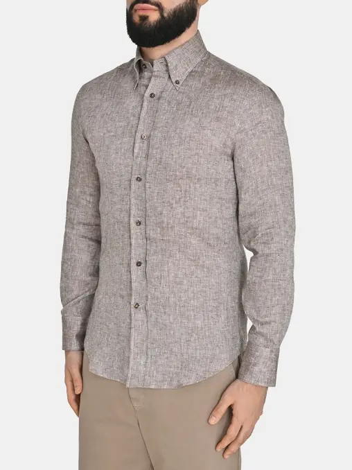 Рубашка льняная BRUNELLO CUCINELLI