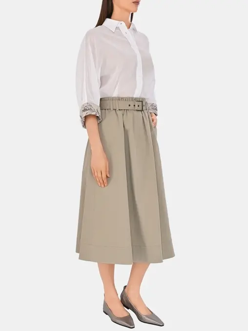 Юбка хлопковая BRUNELLO CUCINELLI