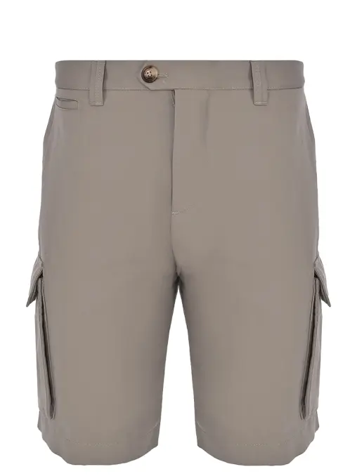 Шорты изо льна и хлопка BRUNELLO CUCINELLI