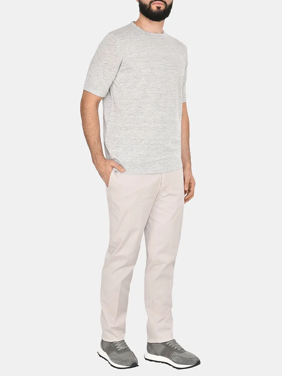 Футболка из льна и хлопка