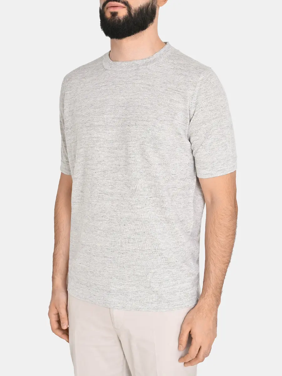 Футболка из льна и хлопка