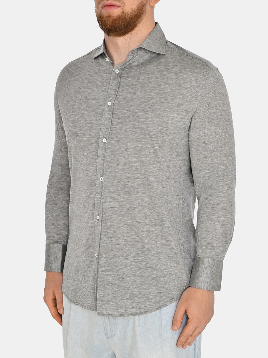 Рубашка из шелка и хлопка