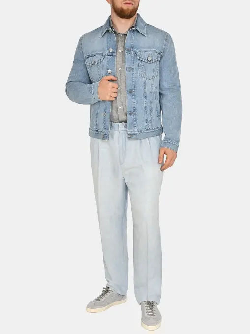 Рубашка из шелка и хлопка BRUNELLO CUCINELLI