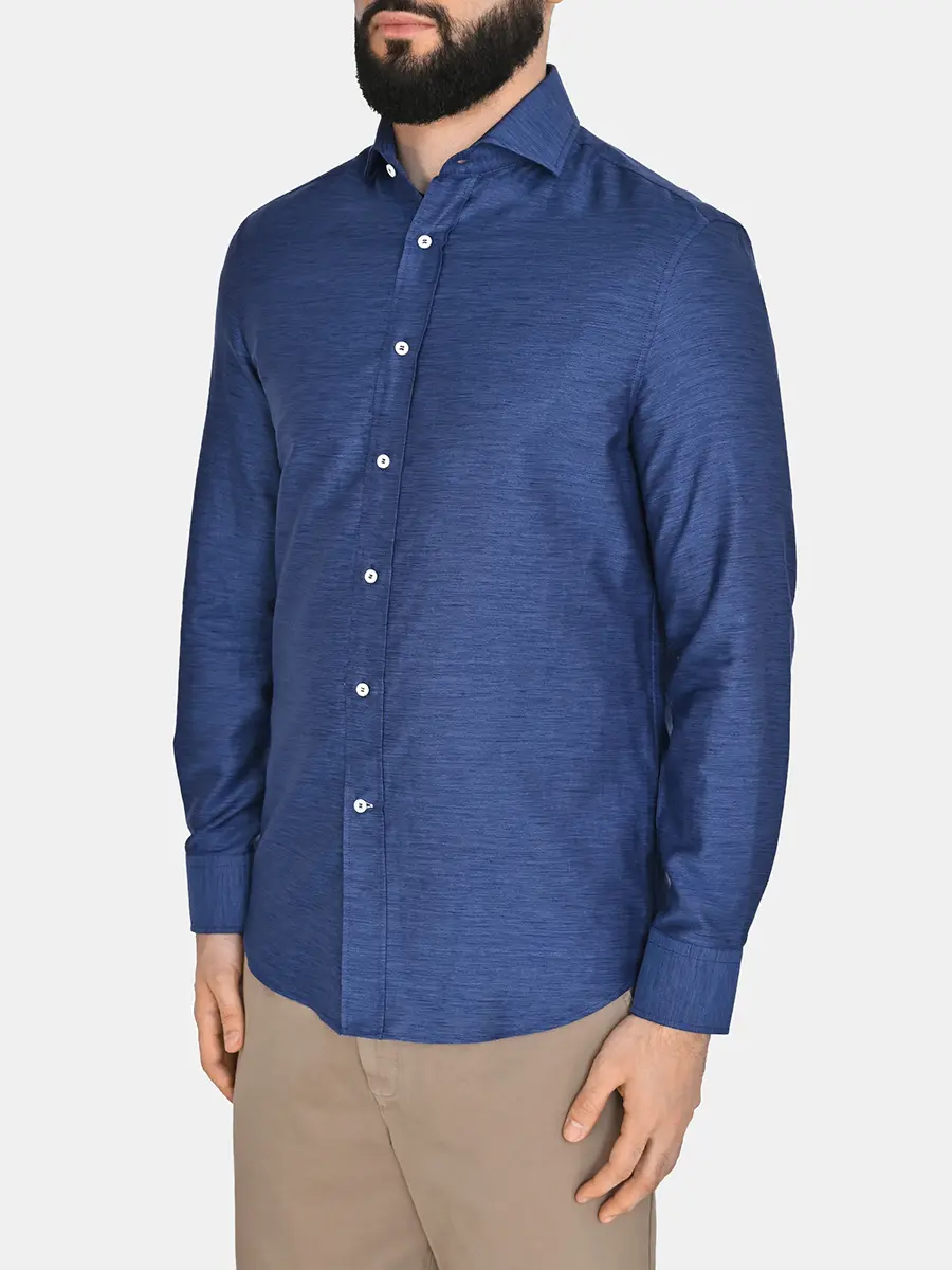 Рубашка из хлопка и льна