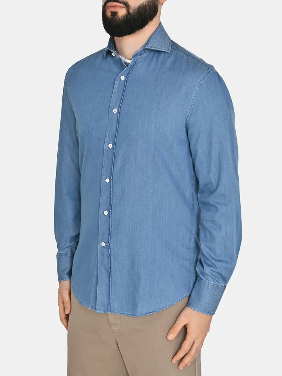 Рубашка джинсовая