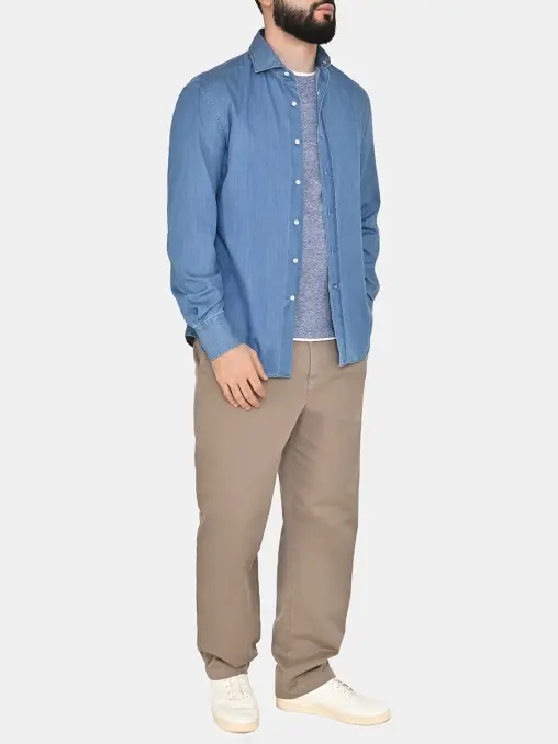 Рубашка джинсовая BRUNELLO CUCINELLI