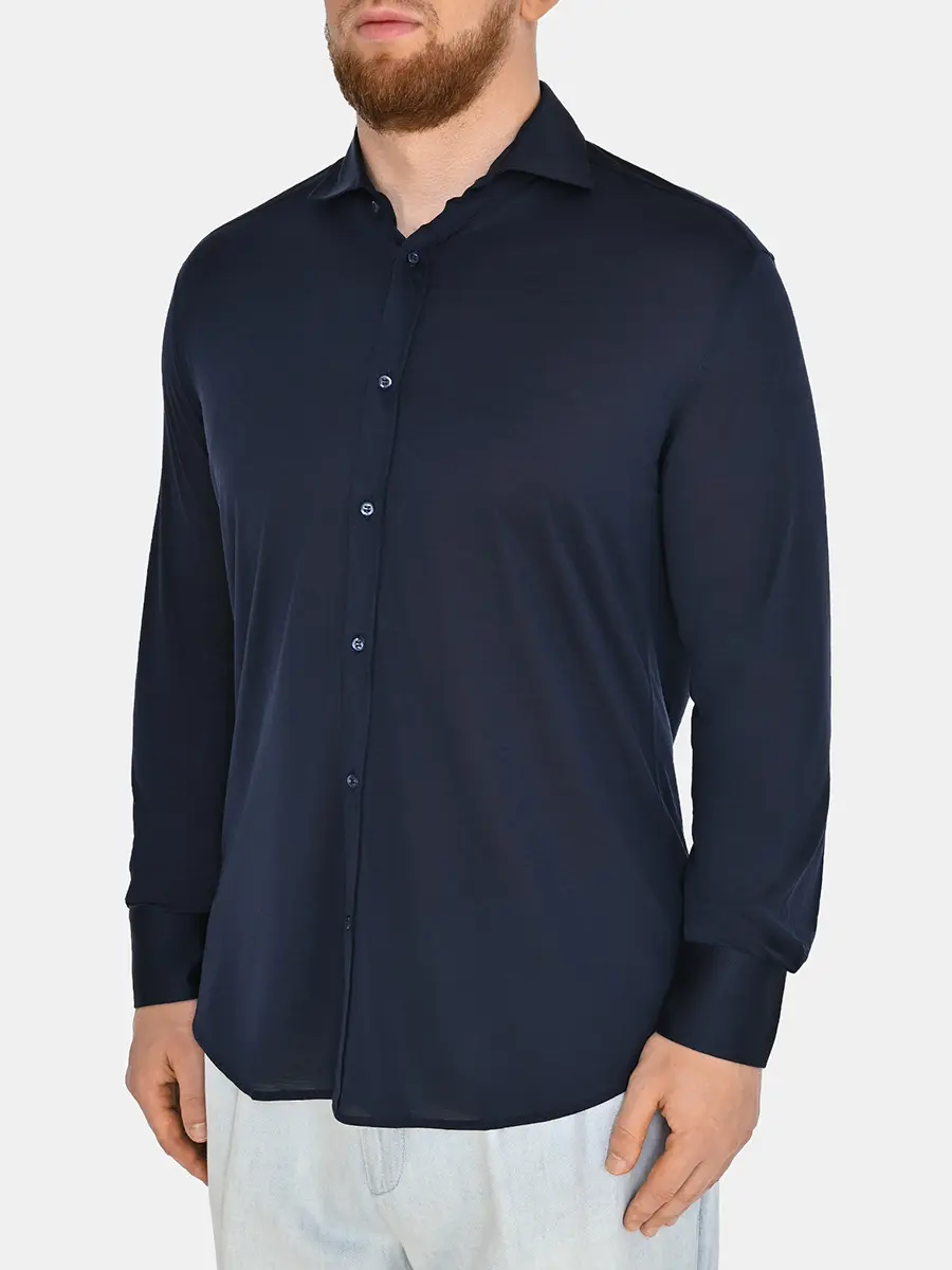 Рубашка из шелка и хлопка