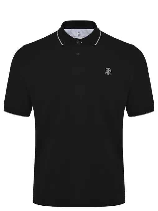 Поло хлопковое BRUNELLO CUCINELLI