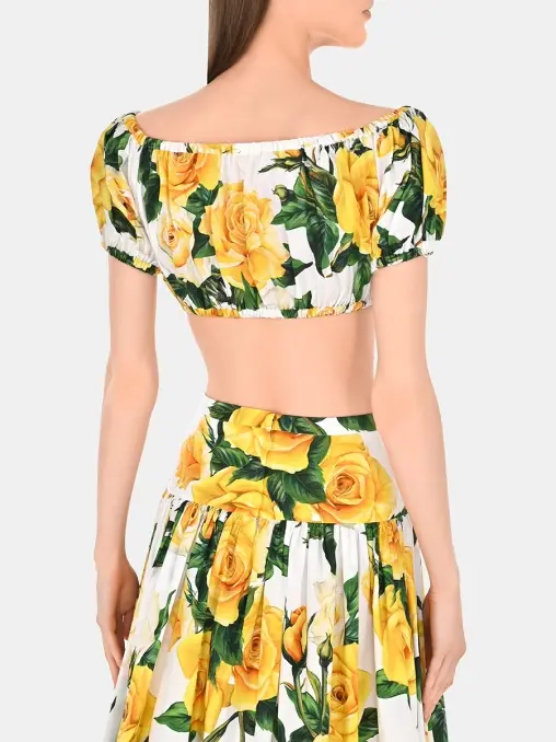 Топ хлопковый DOLCE & GABBANA