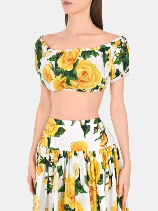 Топ хлопковый DOLCE & GABBANA