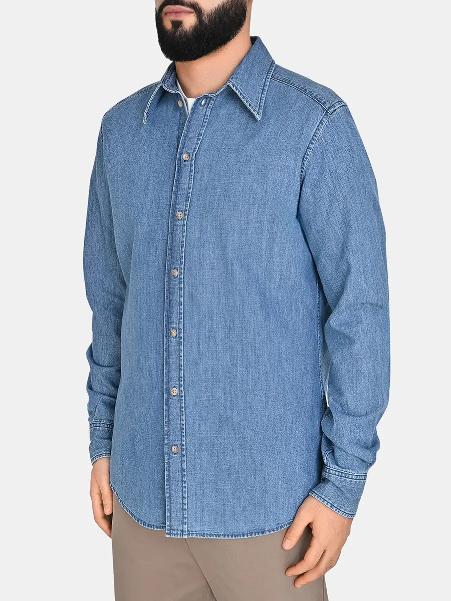 Рубашка джинсовая
