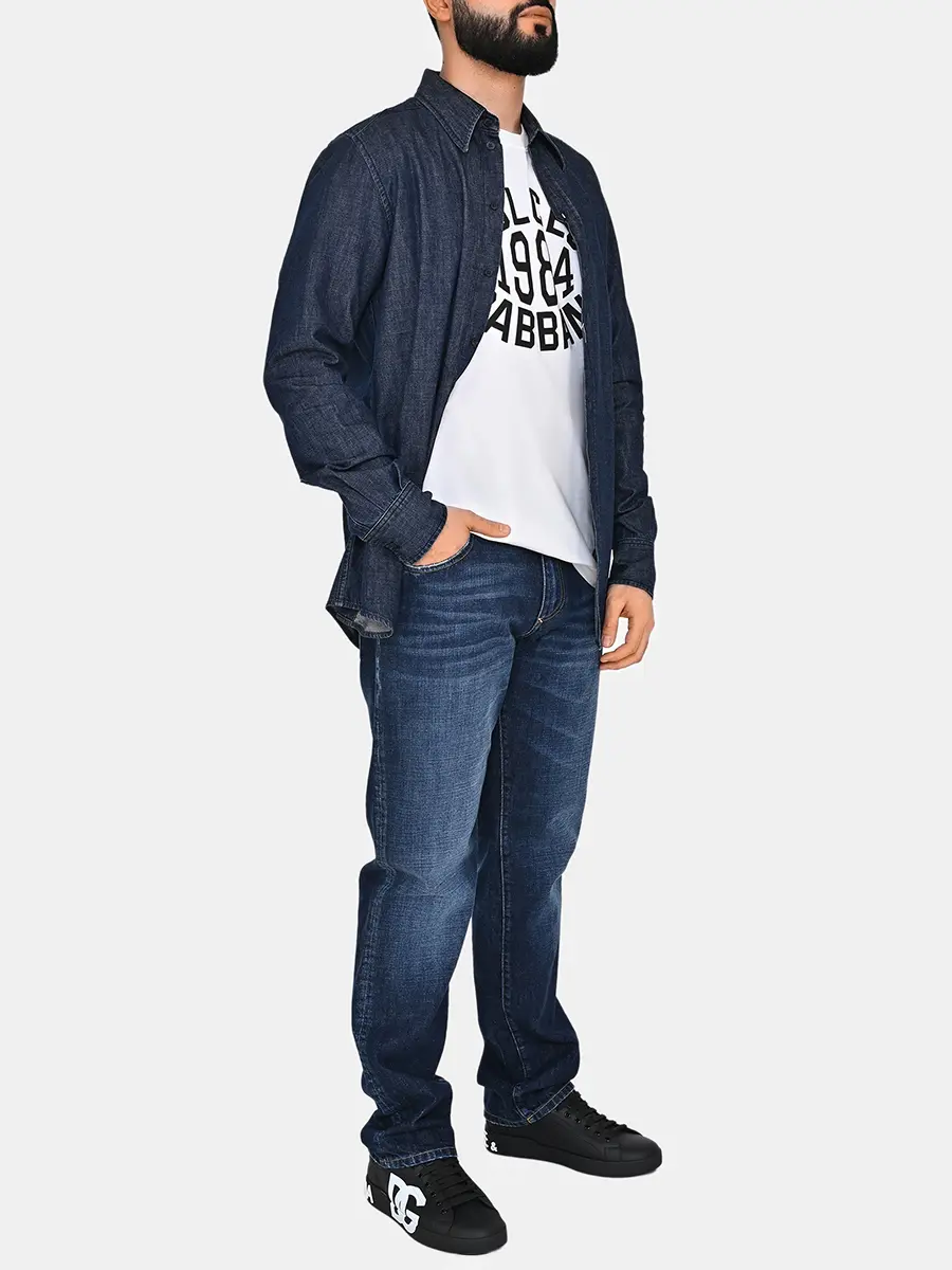 Рубашка джинсовая