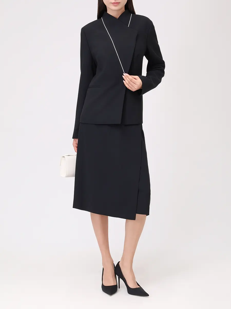 Жакет однотонный