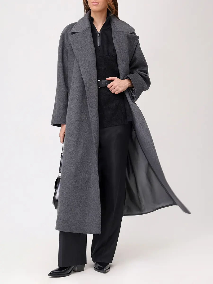 Пальто однотонное Maxi