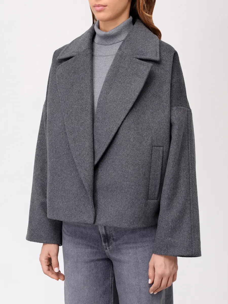 Пальто однотонное