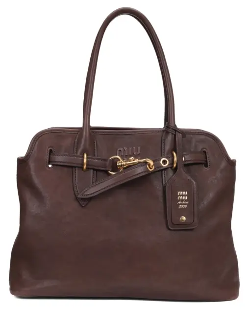 Сумка кожаная Aventure MIU MIU