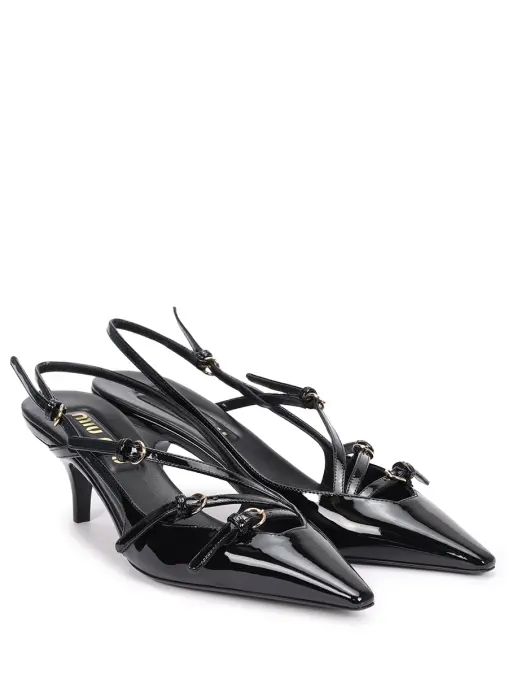 Босоножки кожаные MIU MIU