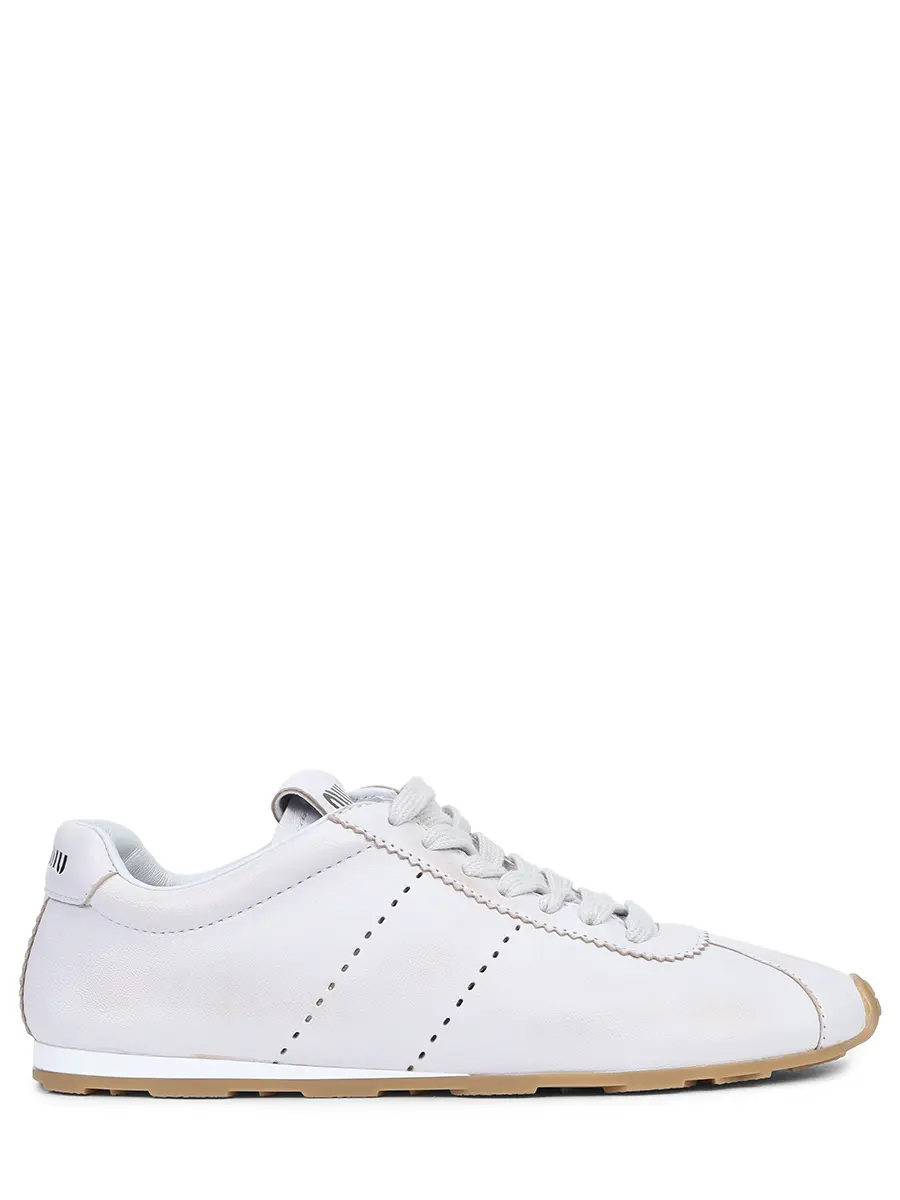 Кроссовки кожаные