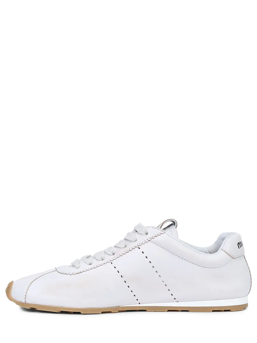 Кроссовки кожаные