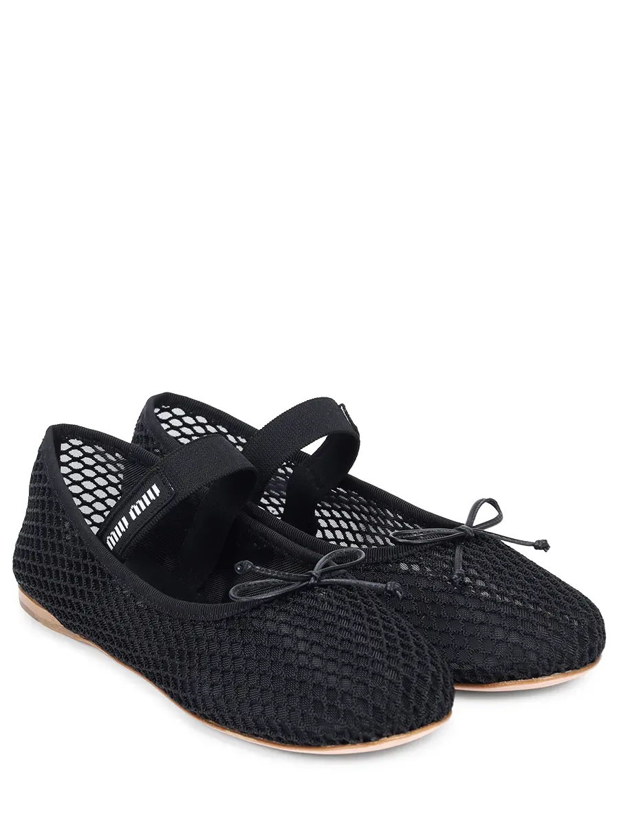 Балетки текстильные